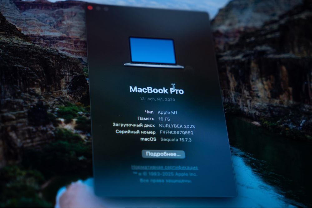 MacBook Pro M1 16/256gb 13 inch 2020