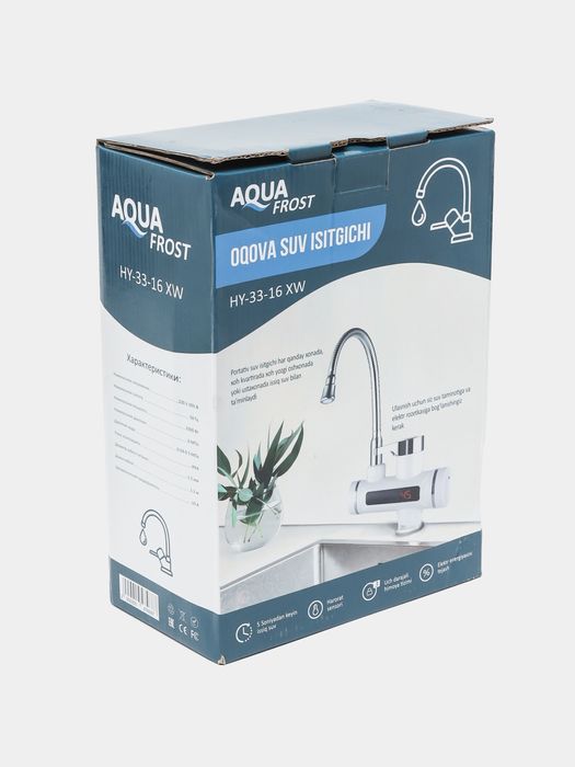 Elektr suv isitgichi Aqua Frost | 3 soniyada issiq suv | LED displey