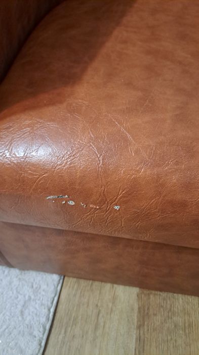 Canapea mica din piele ecologica 120 cm lungime