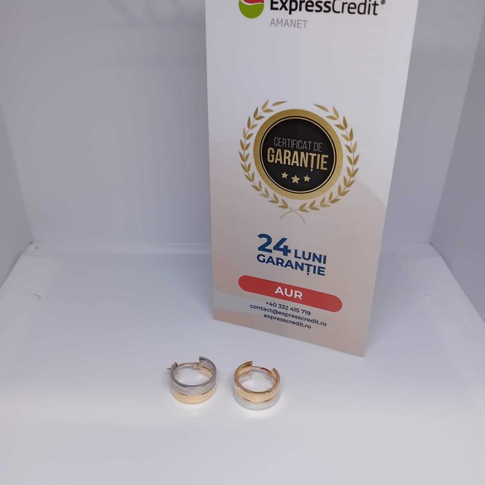 Cercei Aur 14K 3.71g (Ag4 Dacia B.51840) Garantie 2 ani