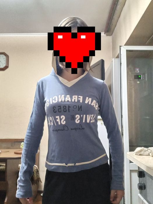 женская кофта синяя
