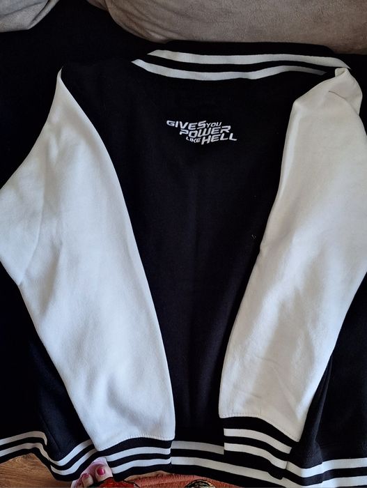 AWJH043 - Jacheta de barbat All We Do is VARSITY [Oxford Navy/White