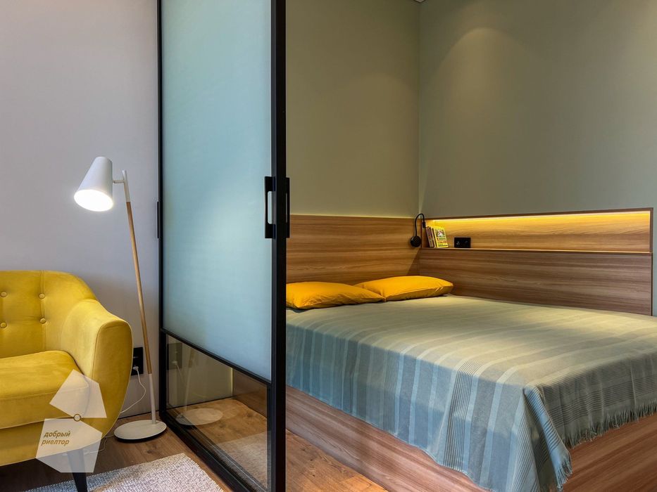 Продаётся 1 комнатная квартира ремонт центр Луначарского Корзинка