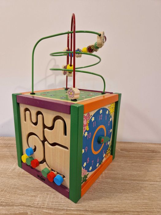 Дървена игра Woody, Дидактически цветен куб