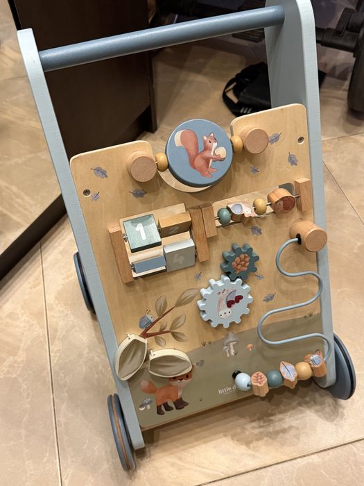 Little Dutch Дървена проходилка с активности Forest Friends