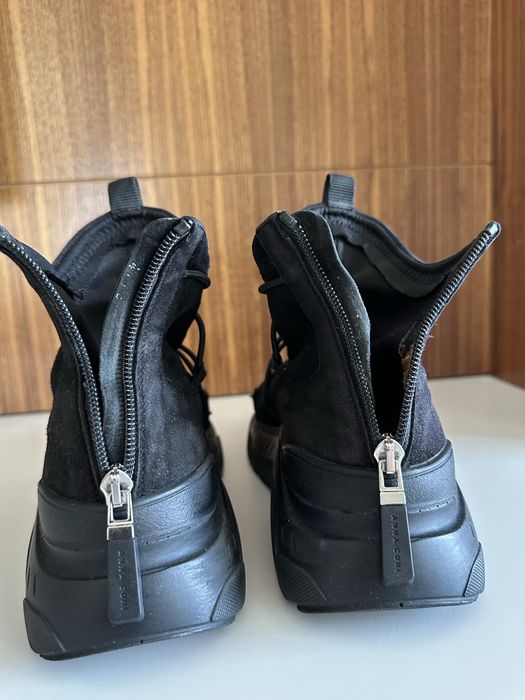 Sneakersi  Anna Cori negri, mărimea 37