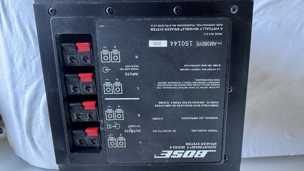 Amplificator Bose pasiv . 50-100W . Pentru sateliti