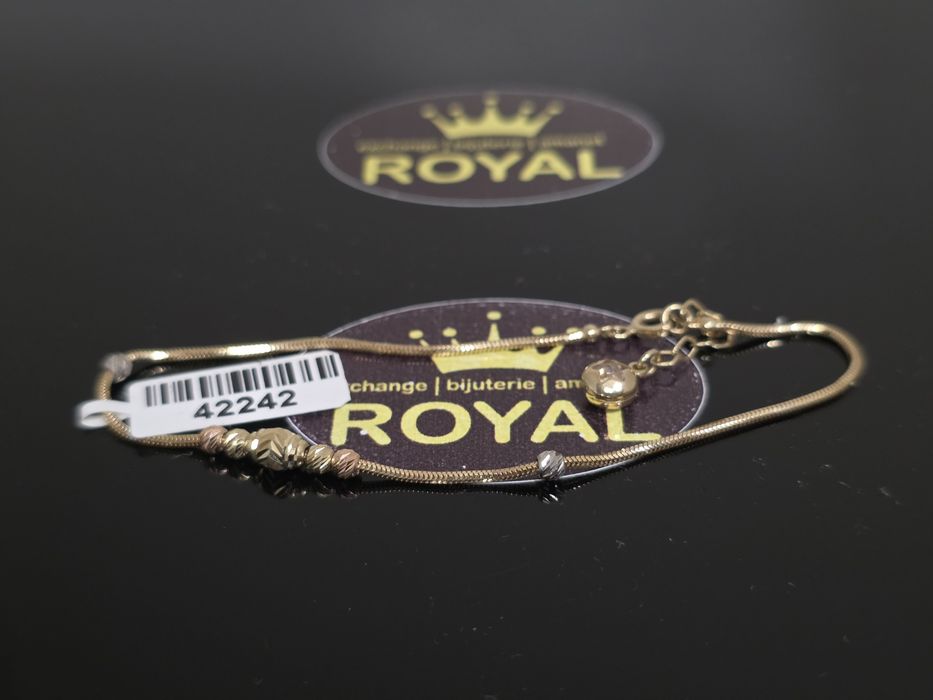 Bijuteria Royal: Brățară aur 14k/2.34 gr