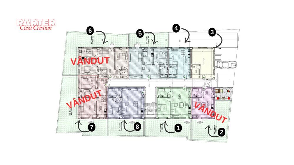 Studio de vânzare în Mangalia, în cadrul ansamblului "Casa Cristian"