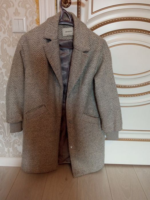 Пальто осеннее серое