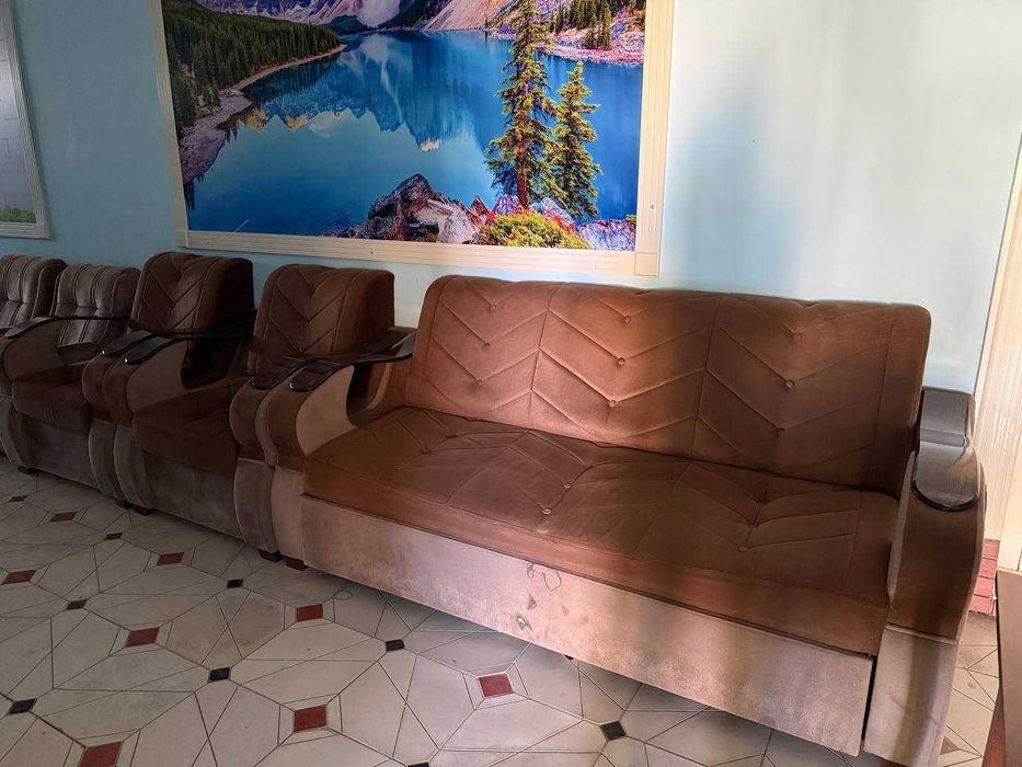 Продается раскладной диван и кресло