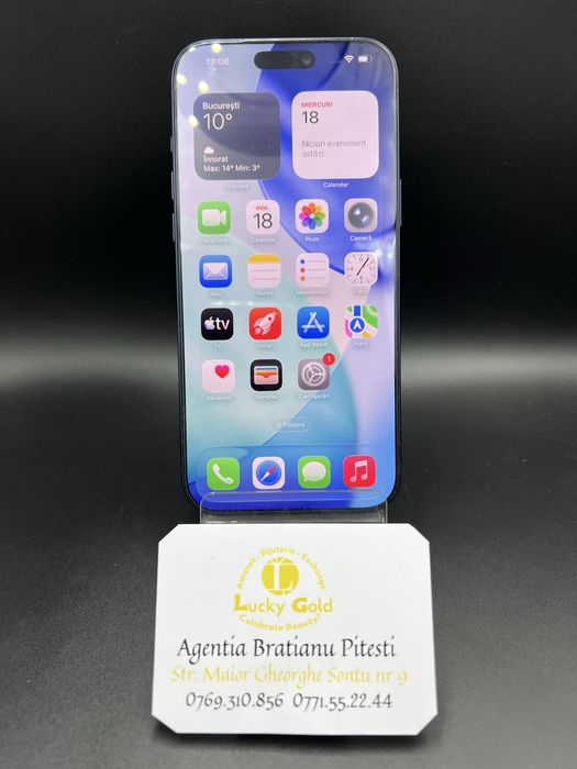 Telefon iphone 17 pro max 256/12 gb 100% baterie cod 25415