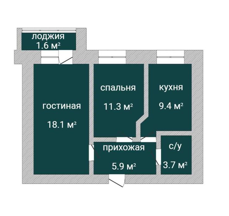 Продажа 2-комнатной квартиры
