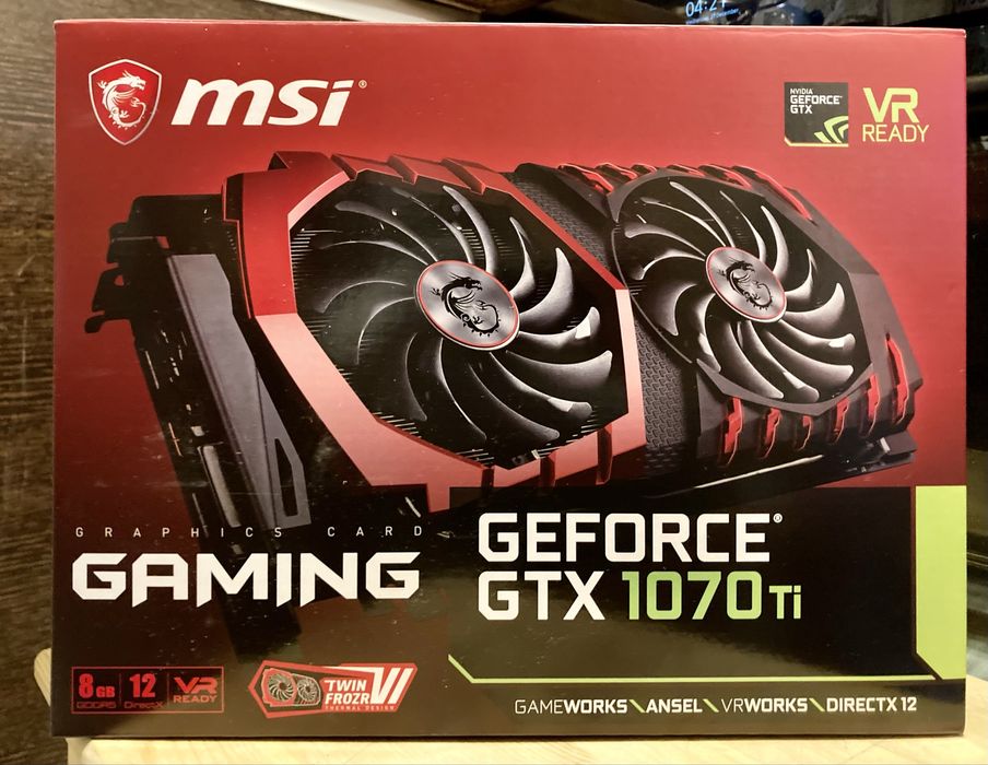 MSI GeForce GTX 1070 Ti GAMING 8G
