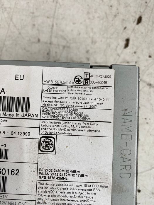Magazie CD Player VOLVO S60 V60 V60CC XC60 V40 32247185
