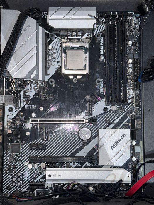 Комплект: материнская плата B460 Pro4 и процессор i7 10700k 3.8GHz