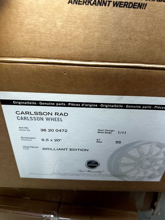 Джанти Carlsson Wheel Design 1/11 B.E 20x9.5 ET55