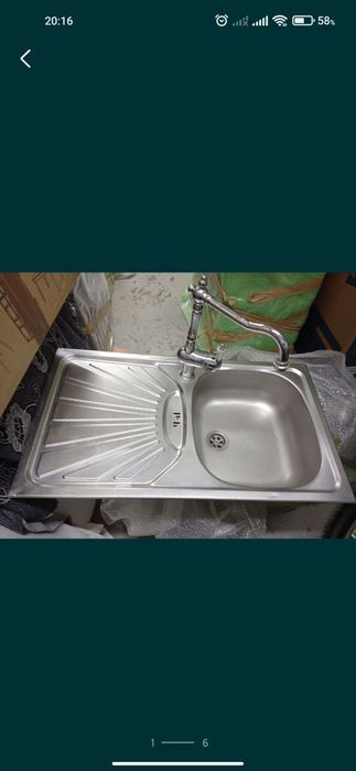 Chiuveta Pyramis inox cu Baterie Retro bucatarie