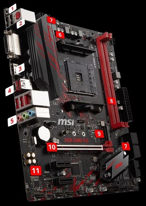 Материнская плата b450 msi gaming