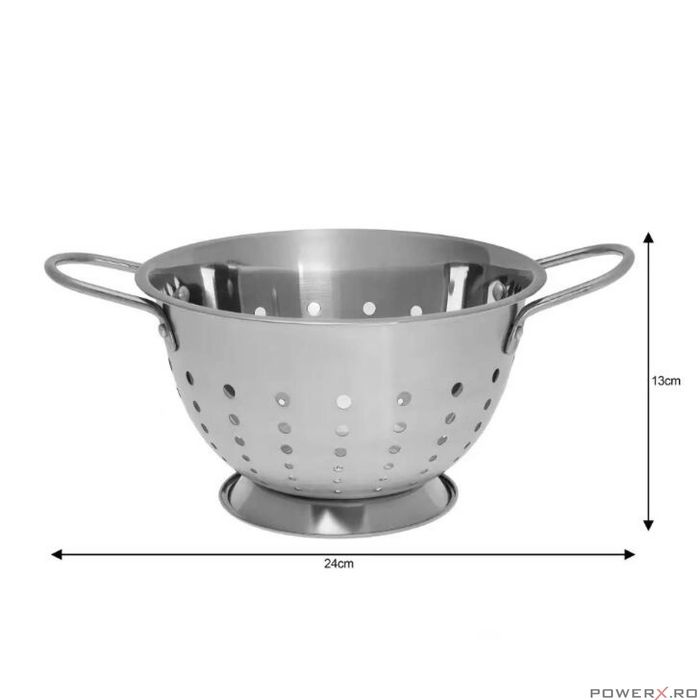 Strecuratoare din inox, 24cm, finisaj satinat, Klausberg