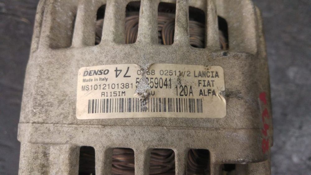 Alternator 1.4 b 120a lancia ypsilon fiat idea panda 2 doblo albea ms1012101381