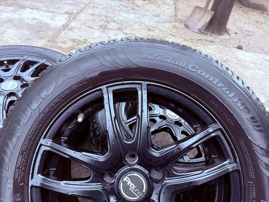 Jante Impecabile 5x108 ET45 6.5J + Cauciucuri Noi Fulda 215/60/R16