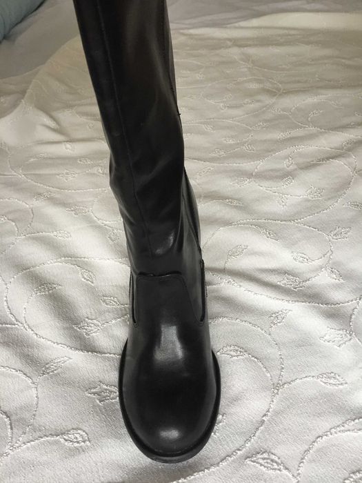 Маркови дамски ботуши Cable, 40 номер, естествена кожа, черни без цип