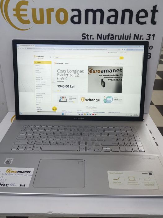Laptop ASUS VivoBook i7-10510U pana la 4.90 GHz -N-