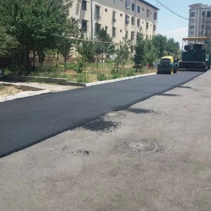 Асфальтирование территории.