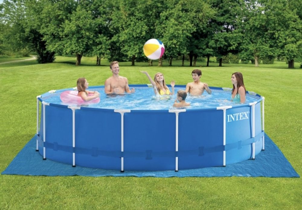 Бассейн каркасный Intex 457x457x122см