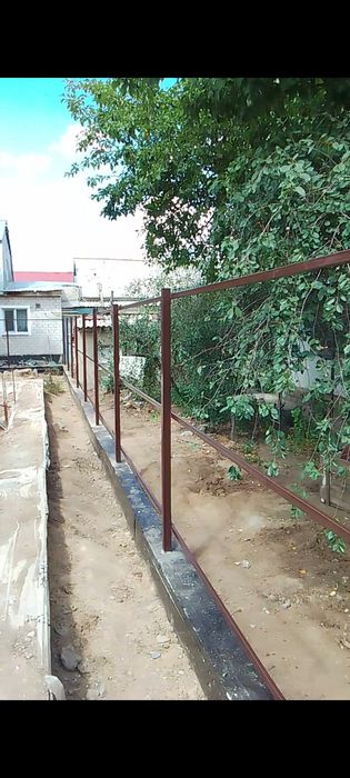 Установка забора