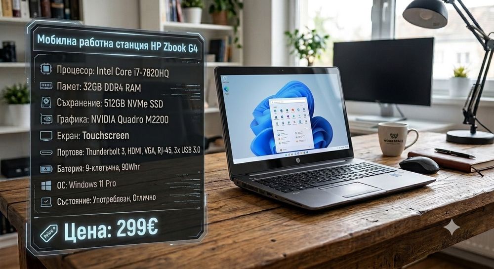 HP ZBook 15 G4 Touchscreen | i7-7820HQ | 32GB RAM | 512gb NVMe | Nvidia Quadro M2200