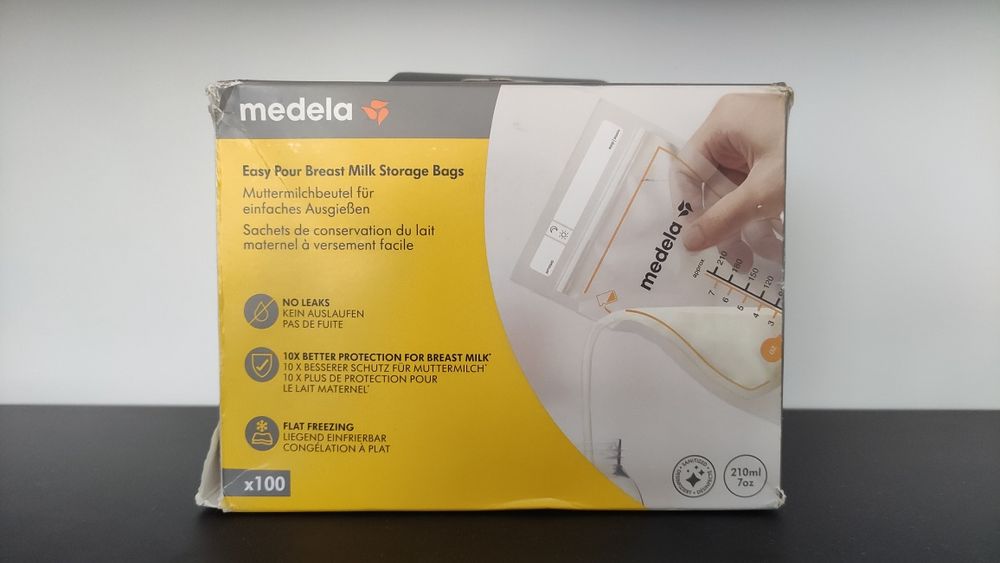 Контейнери за съхранение на кърма Medela Easy Pour - 100 бр.