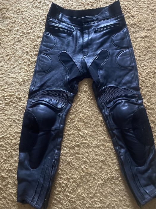 Pantaloni moto piele