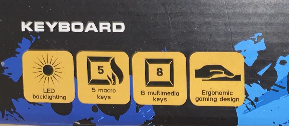 Игровая клавиатура LEONOF, в отличном состояний