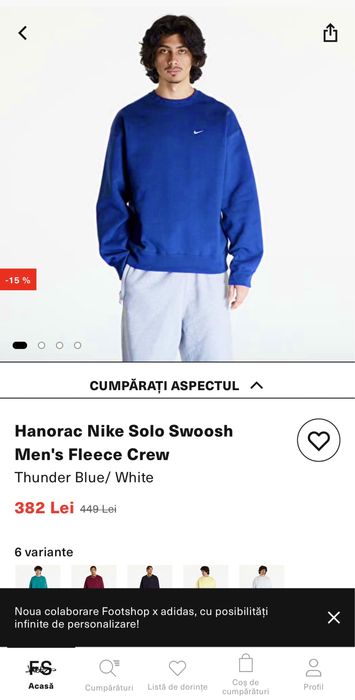 Hanorac nike solo swoosh club
