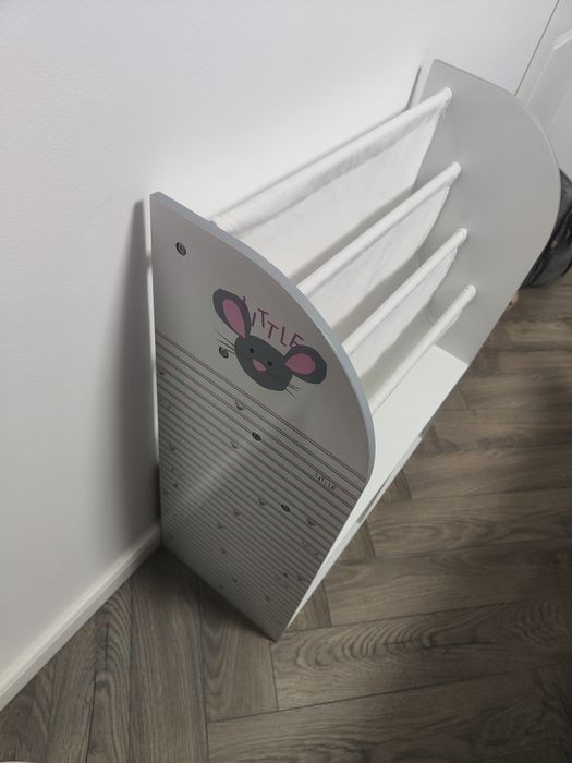 Organizator Montessori 2in1 pentru copii, cu raft pentru cărți