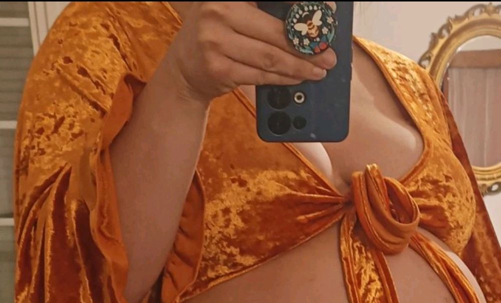 Блуза кадифе широки ръкави доста хипи