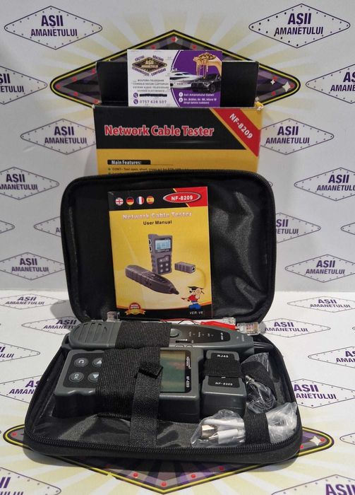 Tester de cablu de retea NF-8209