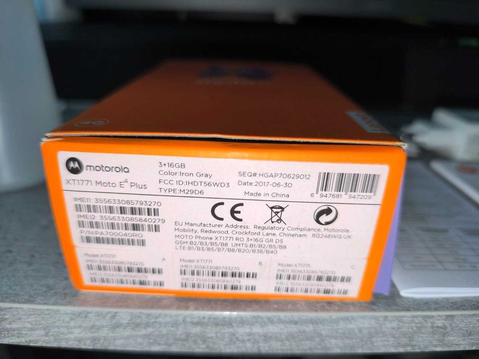 Смартфон Motorola Moto E4 Plus 3G/16GB