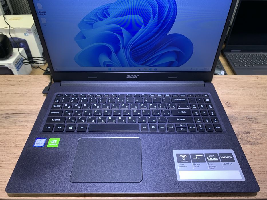 Ноутбук Acer Aspire, Core i5-8265U/4GB/SSD256GB, 9301/A10