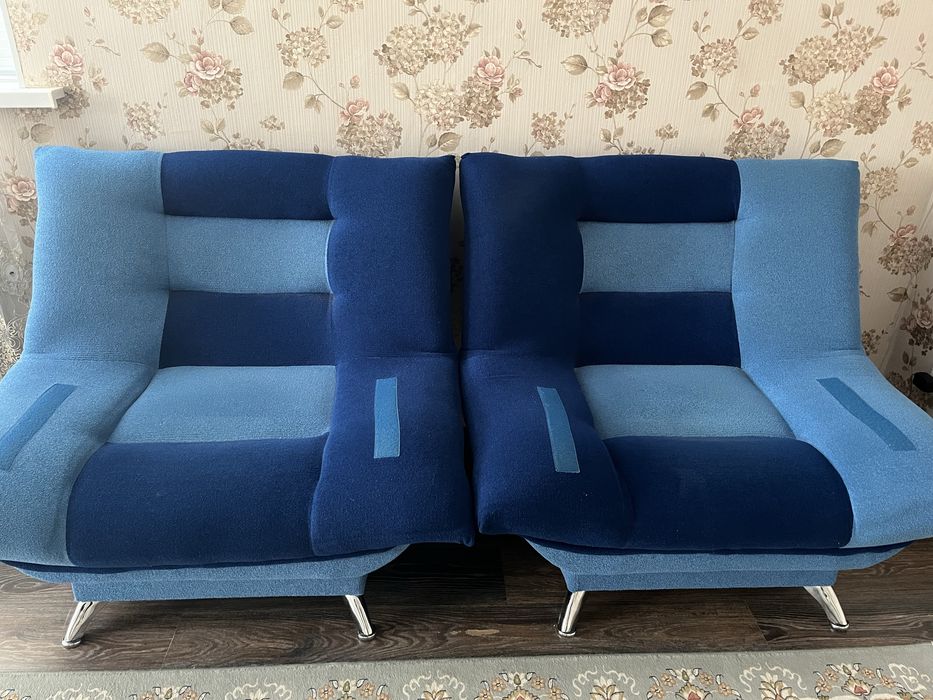 Диван с 2мя креслами б/у