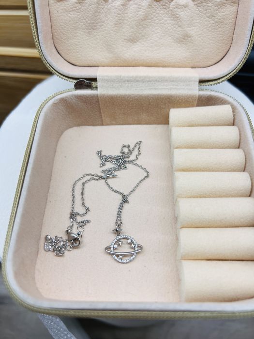 Сребърно колие Сатурн (s925)