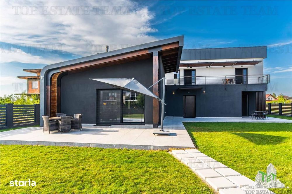 Casa moderna in Corbeanca cu 5 dormitoare si instalatia pentru piscina
