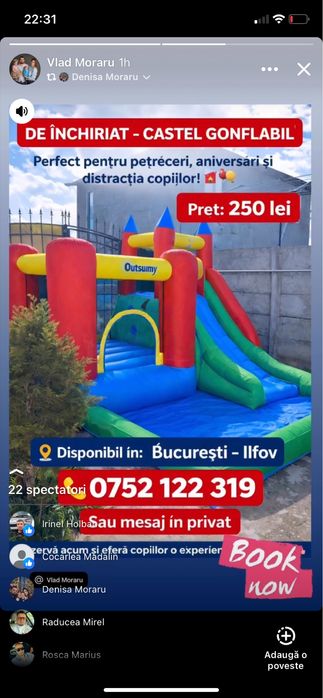 Tobogane, castele, gonflabile de inchiriat