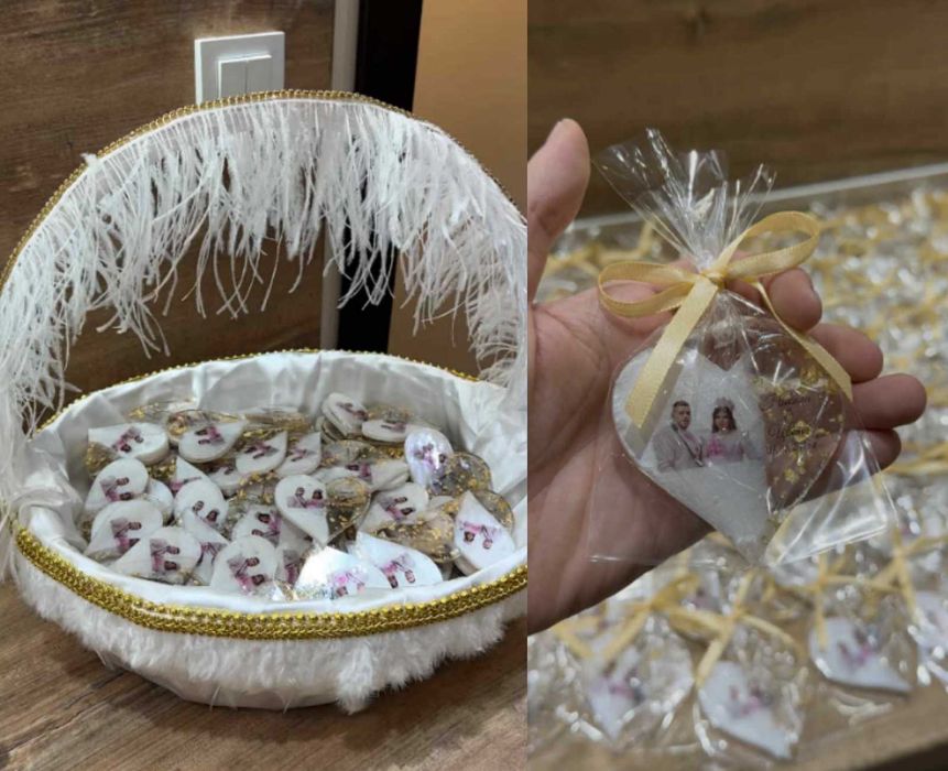 Подаръци за гости магнит от епоксидна смола или плексиглас със снимка