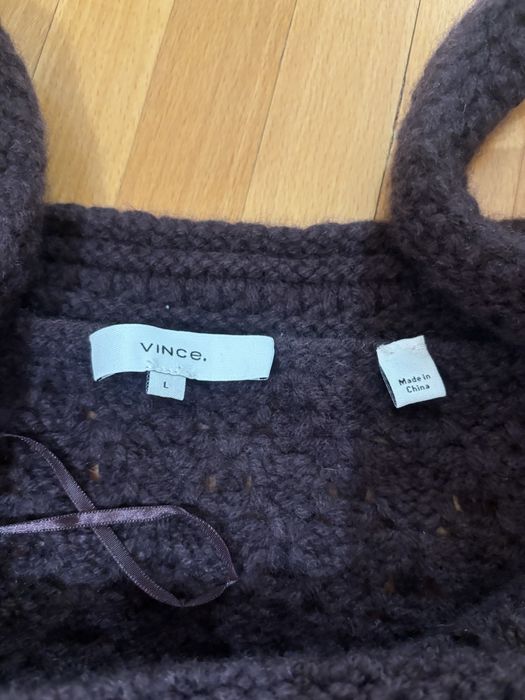 Top crosetat din lana si casmir