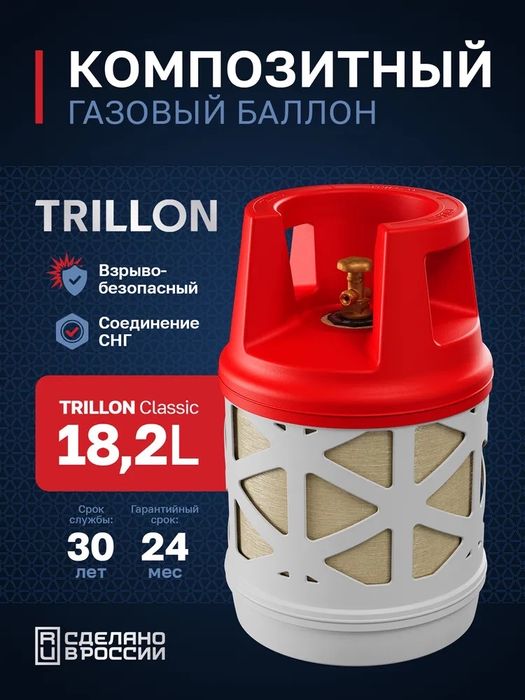 Газовый композитный баллон TRILLON Classic 18,2