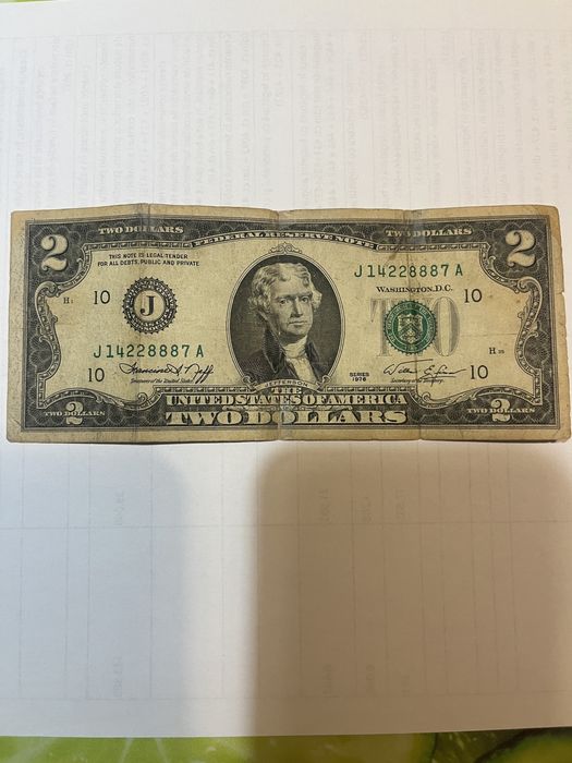 Bancnota 2 Dolari 1976