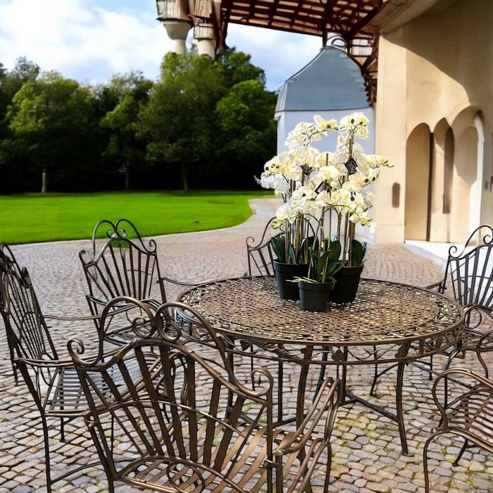 метална градинска люлка ковано желязо